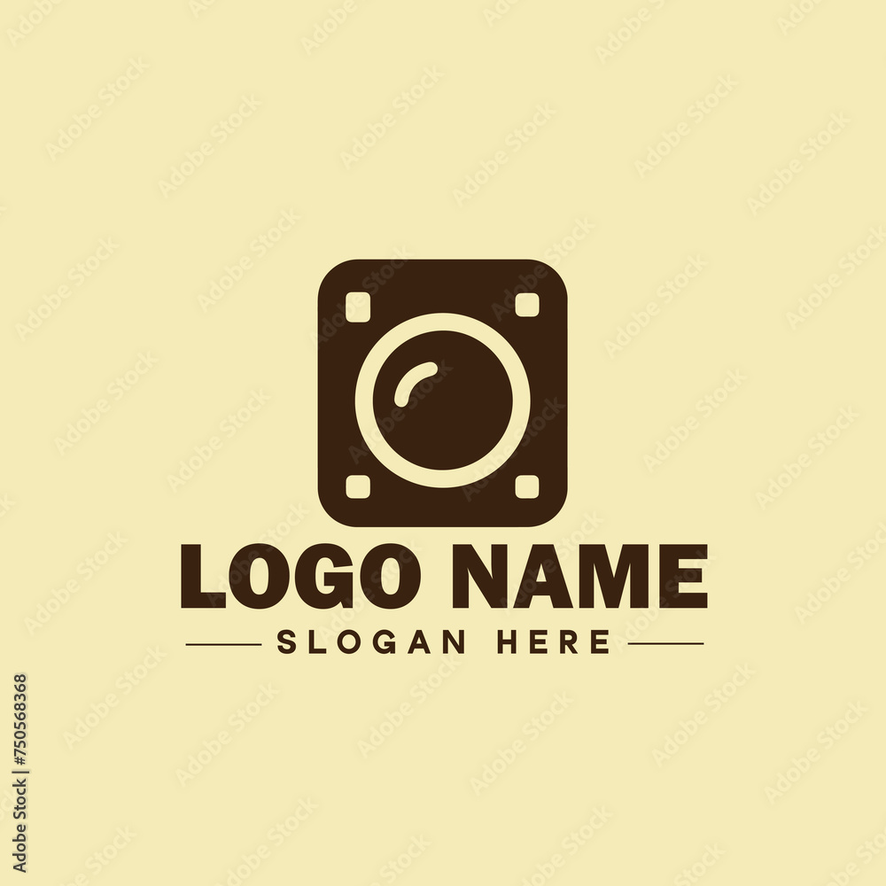 photography logo icon studio photographer photo Company brand logotype modern logo template editable vector