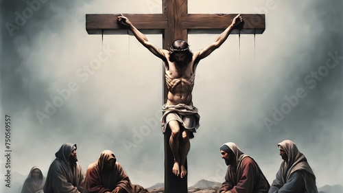 jesus christ on cross ,watercolour's wall art jesus christ on cross ,watercolour's wall art 