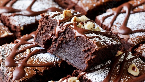 Chocolate cake brownies