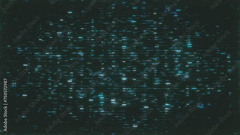 Wall Of Data Figures And Patterns Background/ Animation of an abstract ...