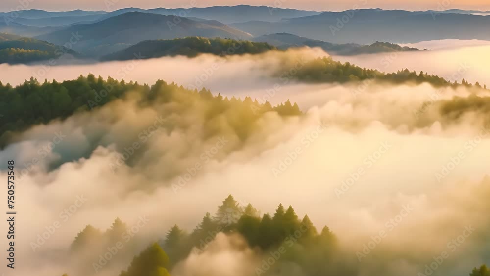 Mystical Forest Landscape: Captivating Misty Morning Scenes in Nature's Foggy Embrace. Mystical Forest Landscape: Captivating Misty Morning Scenes in Nature's Foggy Embrace.