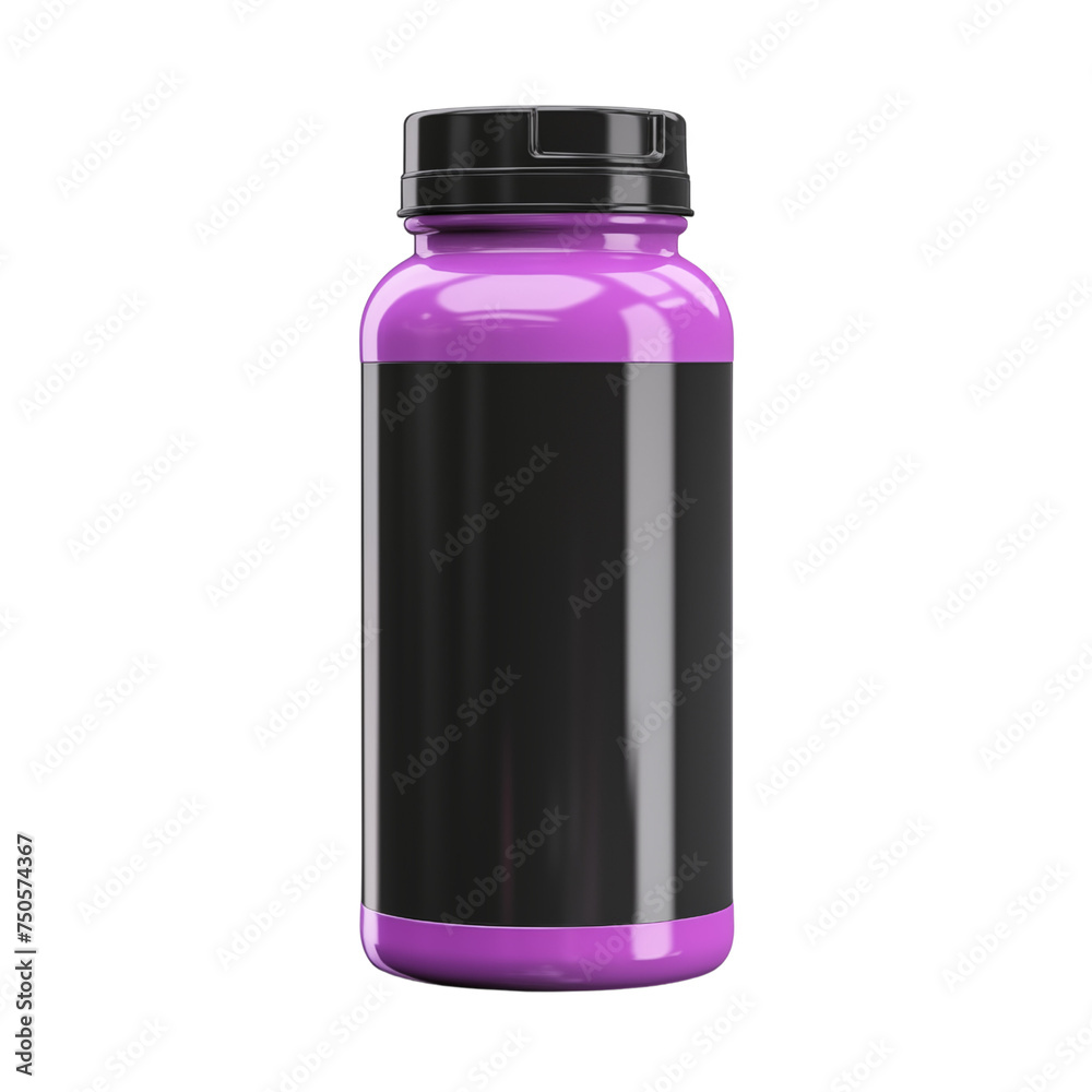 Gym supplement bottle isolated on transparent background, png Gym supplement bottle isolated on transparent background, png
