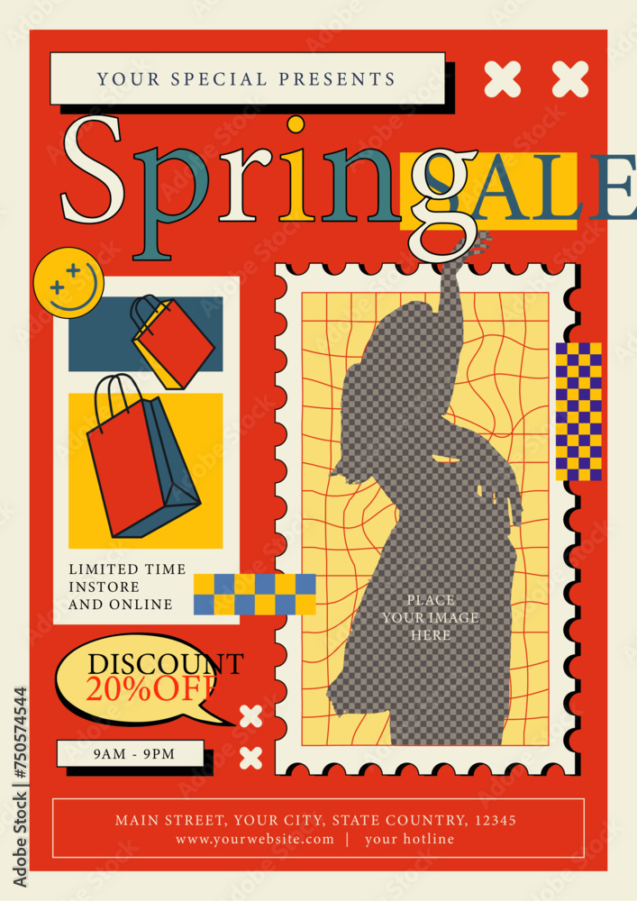 Obraz premium Spring Sale Flyer