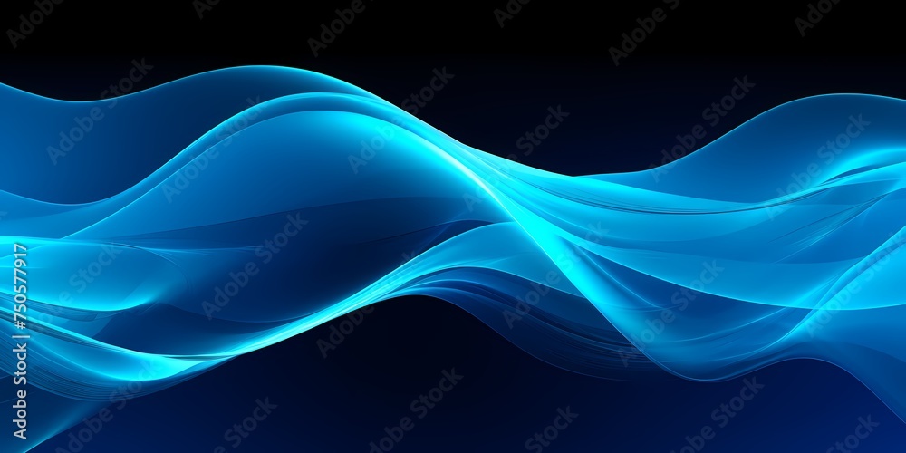 Electric blue and cyan 3D waves pulsing with energy and vitality. Electric blue and cyan 3D waves pulsing with energy and vitality.