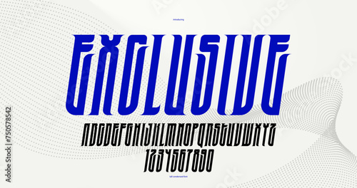 Luxury elegant vector font for logos and emblems, modern letters typography alphabet in classic serif fashion style, beauty typeface, best for logos and emblems, italic version.