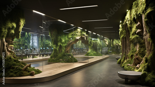 A nature inspired gym design that integrates livin