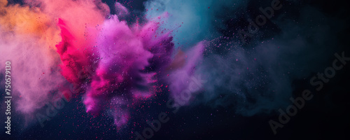 Mystical Pink and Purple Colors Explosion