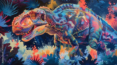 Fototapeta Naklejka Na Ścianę i Meble -  abstract dinosaurs