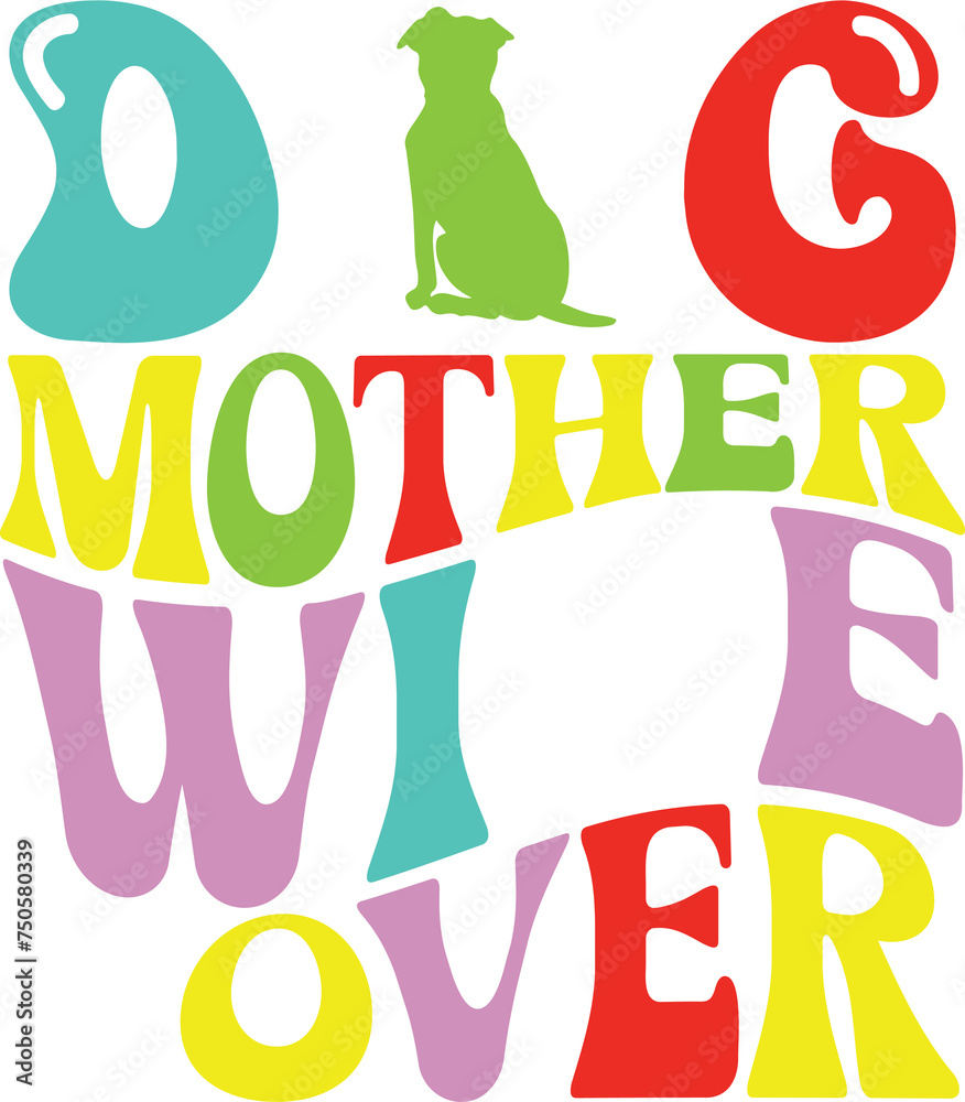 Naklejka premium Mother’s Day retro designs bundle,Mother Quotes SVG design Bundle, Mom Shirt svg design, Mother’s Day Gift design, Mom Life design, Blessed Mama design, Mom quotes svg design, Cut Files for Cricut 