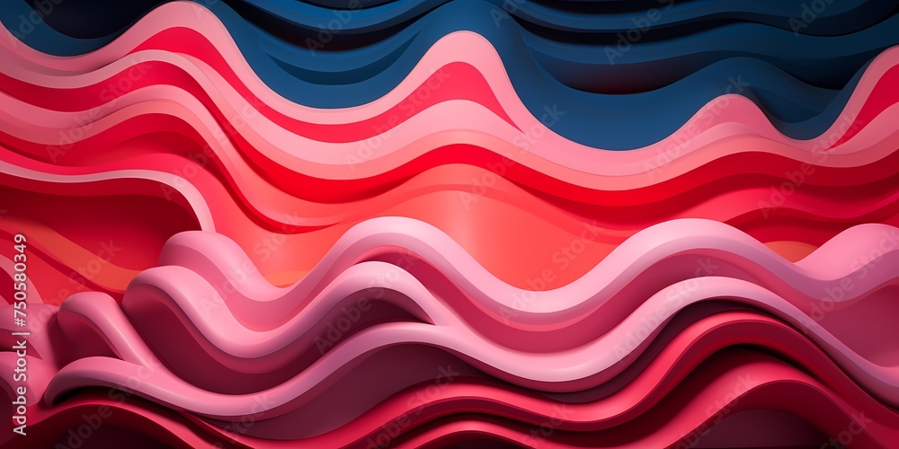 Neon pink and orange 3D waves creating a bold and striking visual impact. Neon pink and orange 3D waves creating a bold and striking visual impact.