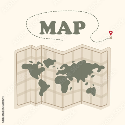 Map vector illustration