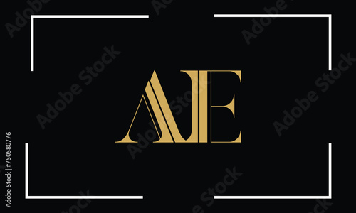 AE,EA, A, E, Abstract Letters Logo Monogram