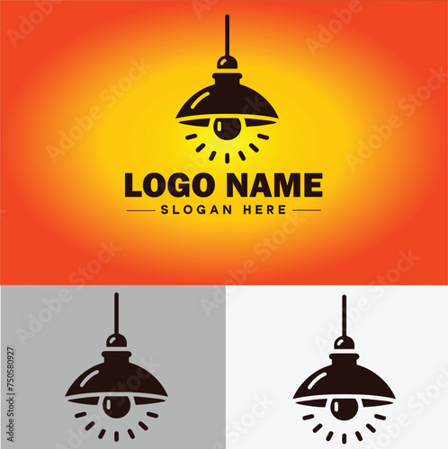 Lamp Logo bulb Light icon Company brand business logo template editable vector