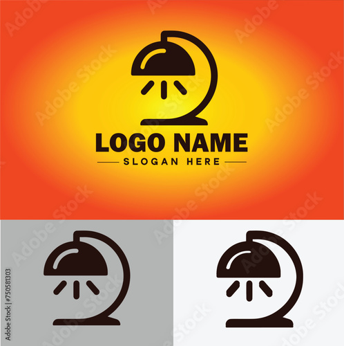 Lamp Logo bulb Light icon Company brand business logo template editable vector