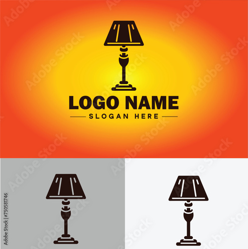 Lamp Logo bulb Light icon Company brand business logo template editable vector