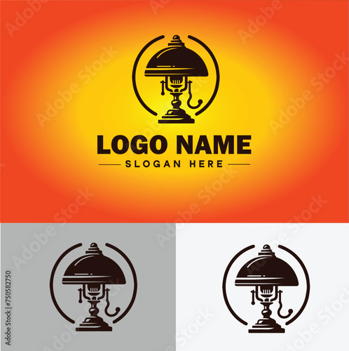 Lamp Logo bulb Light icon Company brand business logo template editable vector