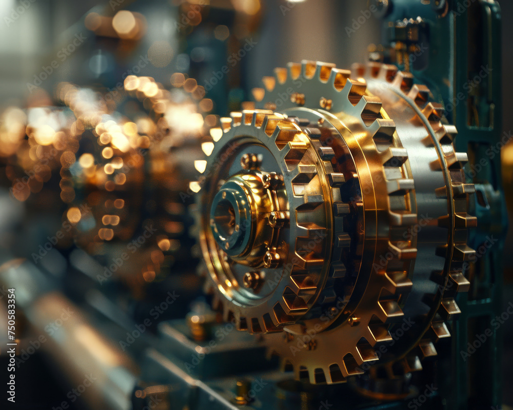 Capturing the integration of mechanical gears and pulleys in an industrial setting Capturing the integration of mechanical gears and pulleys in an industrial setting