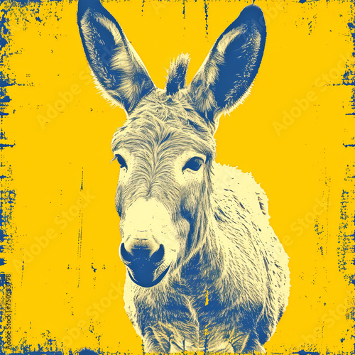 Donkey abstract design