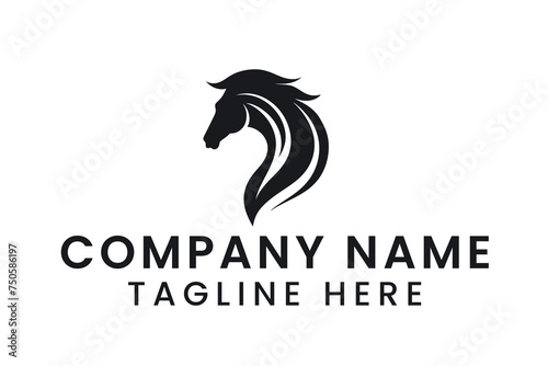 horse logo design Minimal Vector Logo Design Tshirt Sublimation Illustration design 