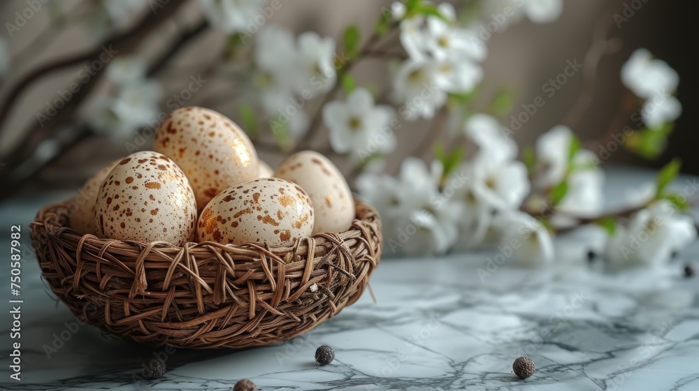 Easter background. Beautiful composition of colorful eggs and spring flowers on a delicate background. Spring holidays concept with copy space. Easter background. Beautiful composition of colorful eggs and spring flowers on a delicate background. Spring holidays concept with copy space.