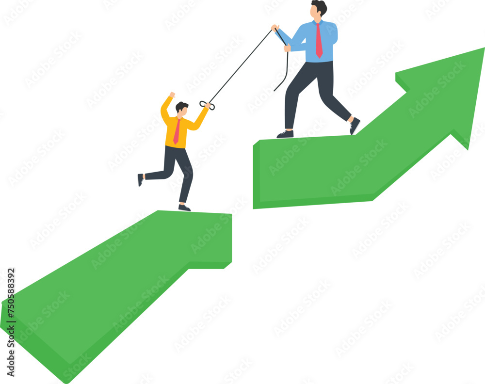 Helping young talent with career boost and professional development, Friendly support and help concept,
Helping young talent with career boost and professional development, Friendly support and help concept,