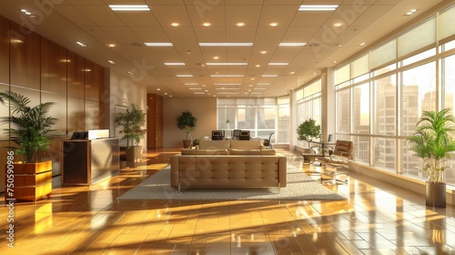 Finance and Commerce, Sophisticated Office Interior