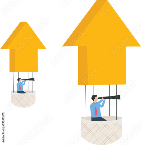 Financial Growth and guidance, Money management or investment advice concept,

