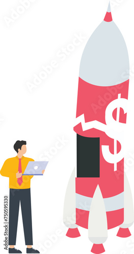 Startup failure and business challenges, Startup mistakes or financial management concept,

