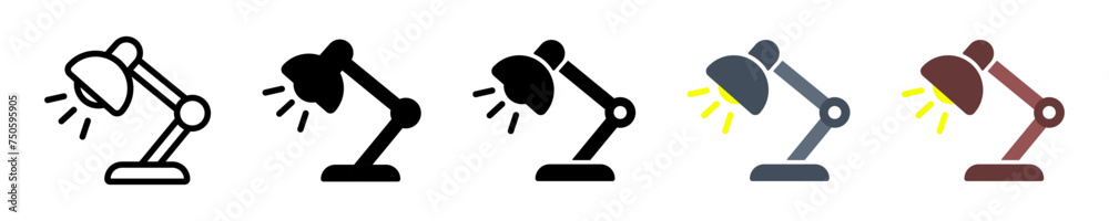Lighting icon illustration. Simple lamp vector symbol. Isolated graphic illustration chandelier. Lighting set icon in vector design style Lighting icon illustration. Simple lamp vector symbol. Isolated graphic illustration chandelier. Lighting set icon in vector design style