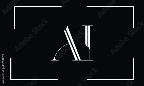 AI, IA, A, I, Abstract Letters Logo Monogram