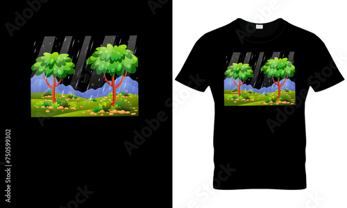 Vector retro vintage sunset grunge striped tshirt design for summer