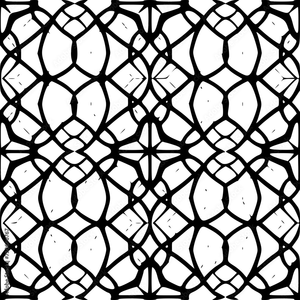 Naklejka premium Floral Line Art, Botanical Leaves, Abstract background, Geometric Lines, Animal Print Lines, Mandala Patterns, Ethnic Tribal Lines, Nautical Stripes, Art Deco Lines, Abstract Swirls, Doodle Sketch, Wa