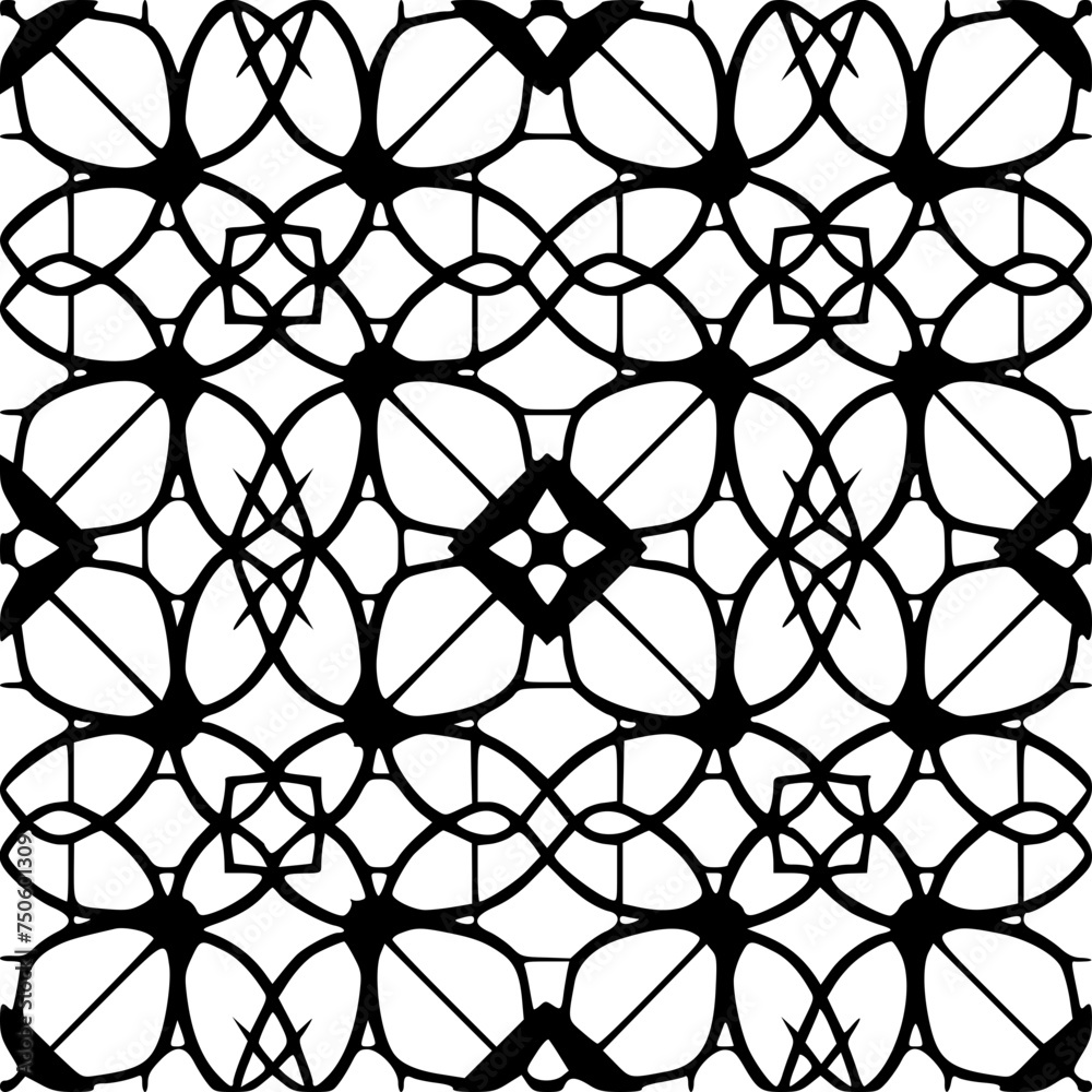 Naklejka premium Floral Line Art, Botanical Leaves, Abstract background, Geometric Lines, Animal Print Lines, Mandala Patterns, Ethnic Tribal Lines, Nautical Stripes, Art Deco Lines, Abstract Swirls, Doodle Sketch, Wa