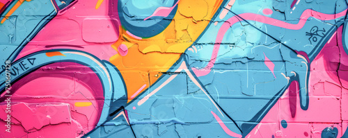 Bright color abstract graffiti style background.