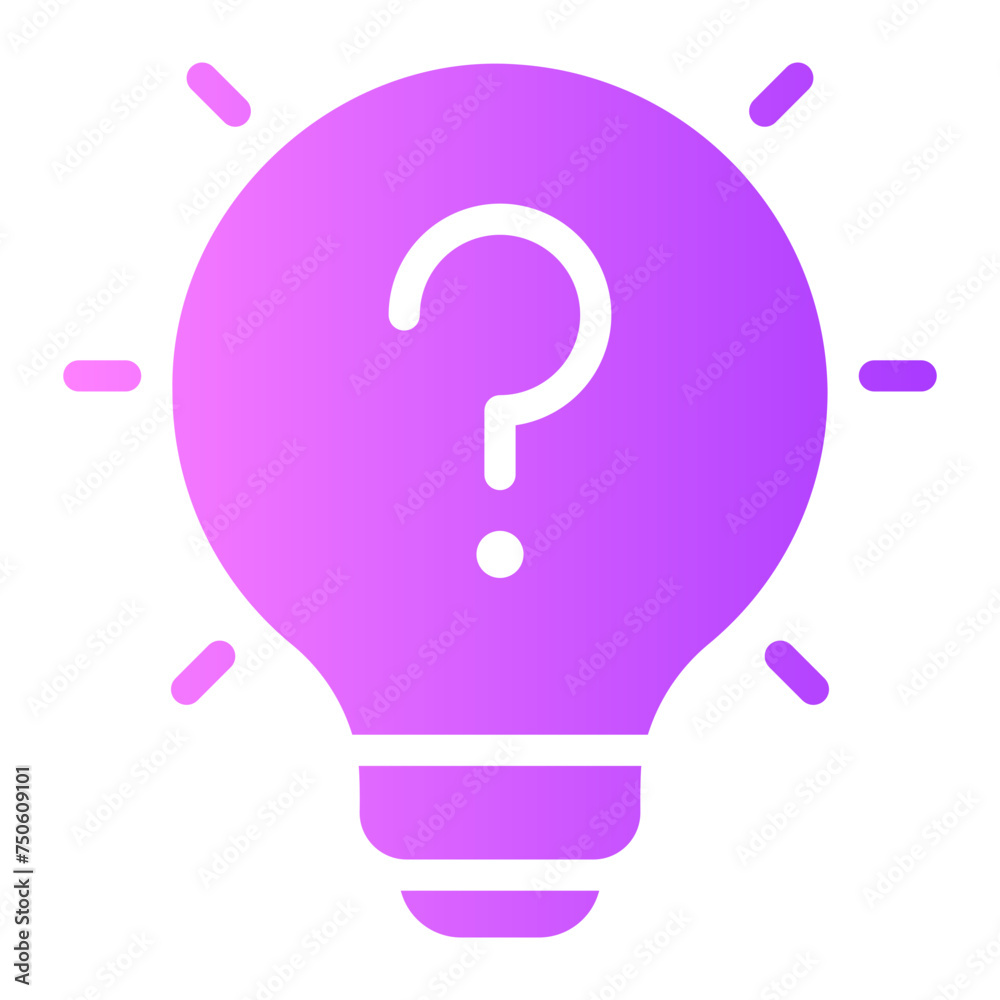 problem solving gradient icon