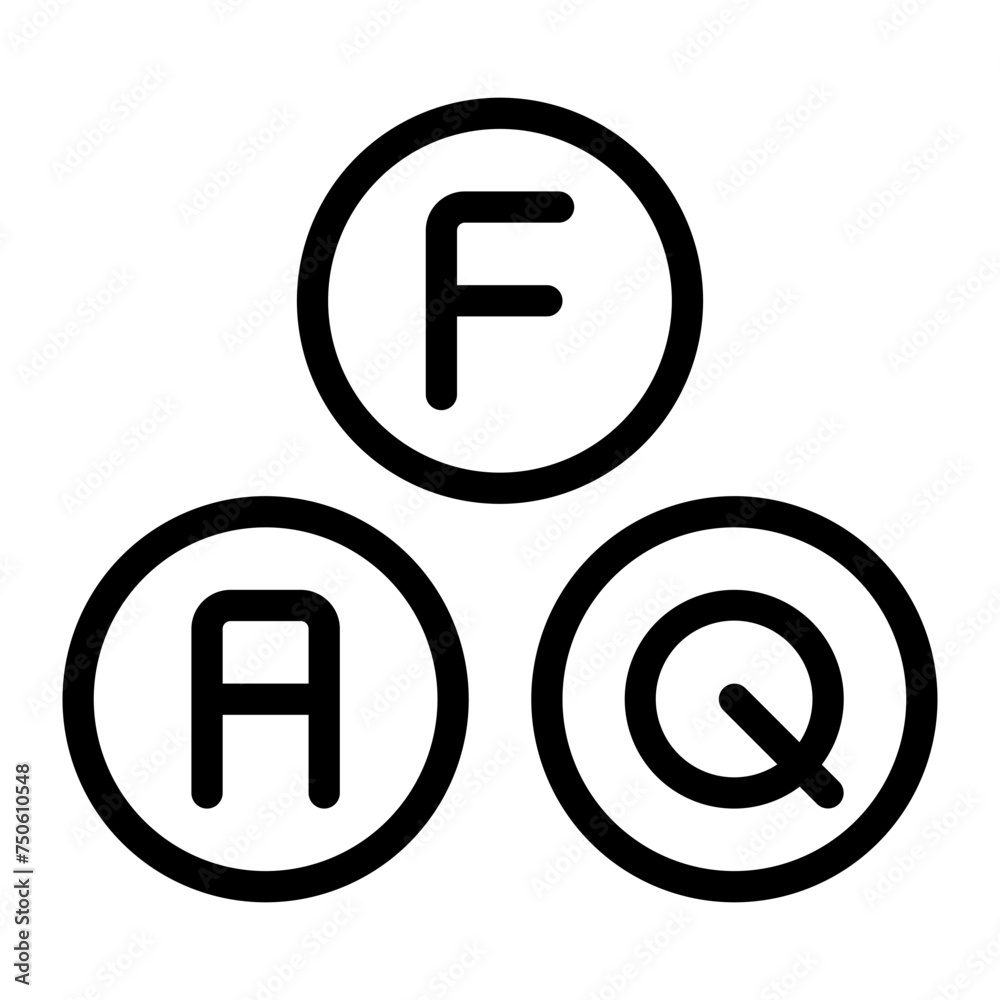 faq line icon faq line icon