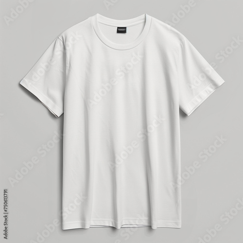 A white t-shirt with no writing on it