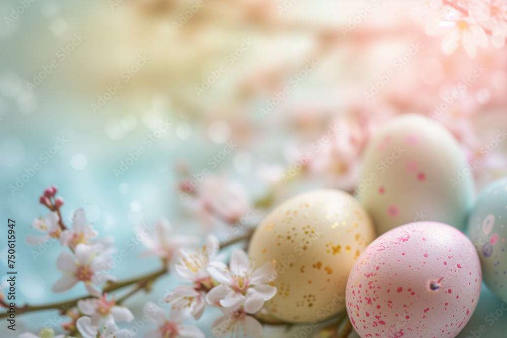 Spring joy: Flowers and Easter Eggs