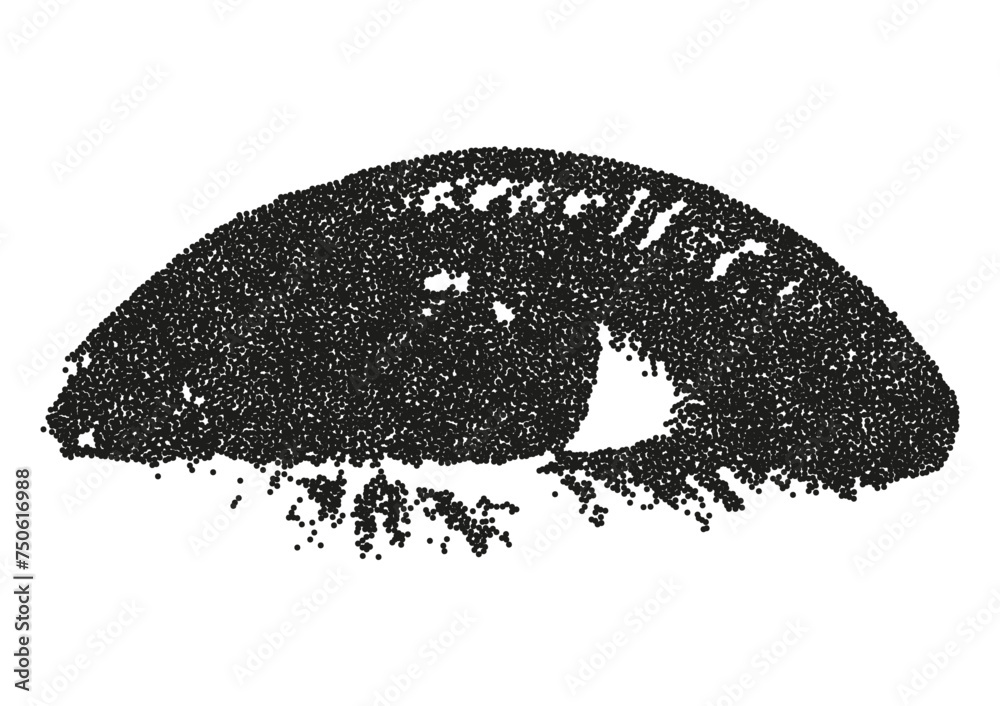 The eye with a retro photocopy effect. y2k elements for design. The contemporary anti-design trend. The eye with a retro photocopy effect. y2k elements for design. The contemporary anti-design trend.