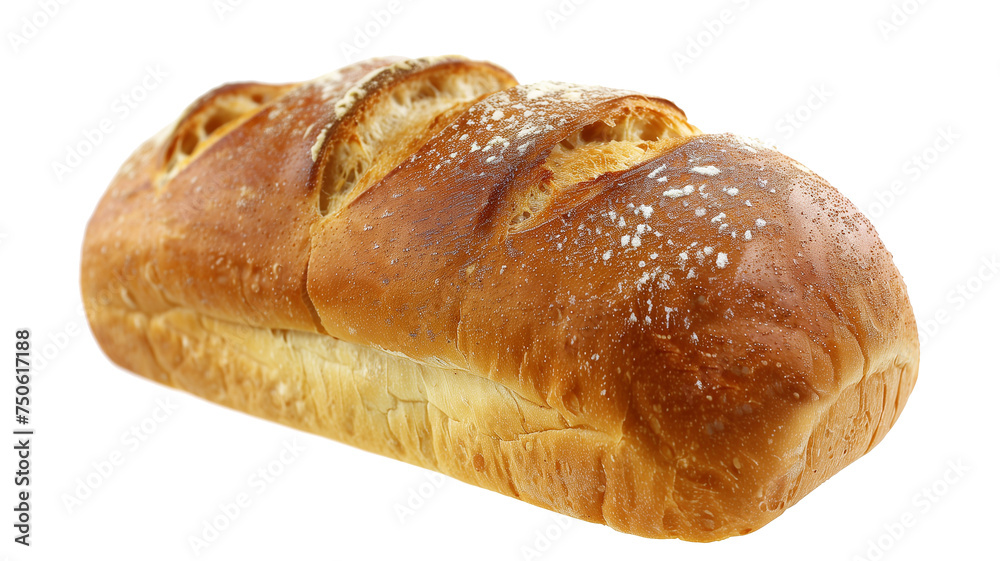 Crispy bread, transparent background 