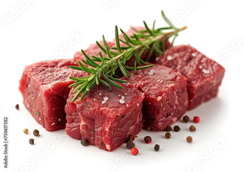 meat roast  with sauce isolated