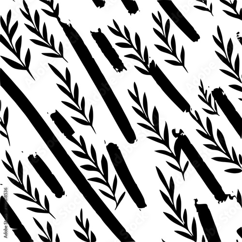 Fototapeta Naklejka Na Ścianę i Meble -  Floral Line Art, Botanical Leaves, Abstract background, Geometric Lines, Animal Print Lines, Mandala Patterns, Ethnic Tribal Lines, Nautical Stripes, Art Deco Lines, Abstract Swirls, Doodle Sketch, Wa