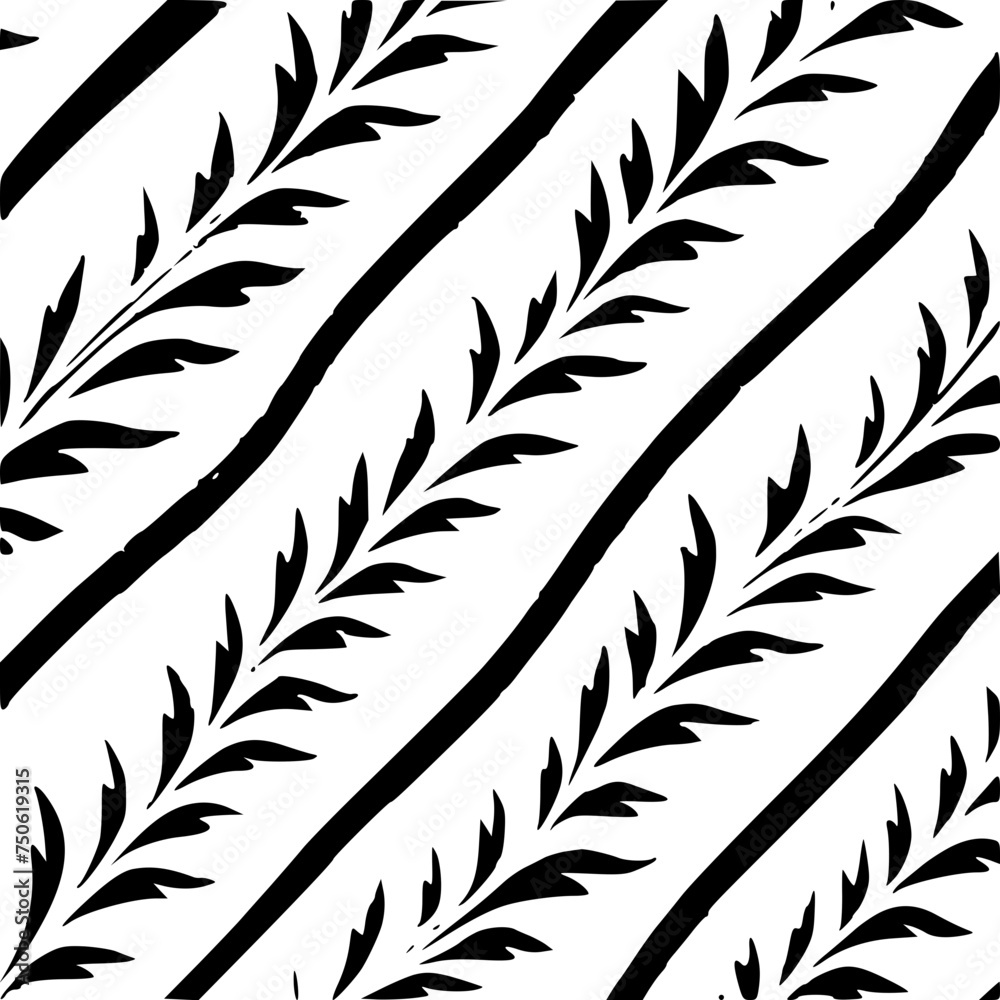 Fototapeta premium Floral Line Art, Botanical Leaves, Abstract background, Geometric Lines, Animal Print Lines, Mandala Patterns, Ethnic Tribal Lines, Nautical Stripes, Art Deco Lines, Abstract Swirls, Doodle Sketch, 