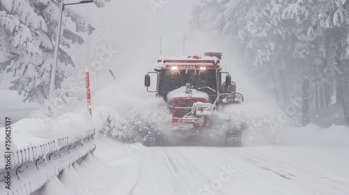 Fierce blizzard closes roads and ski resorts as heavy snow and strong winds hit mountains.