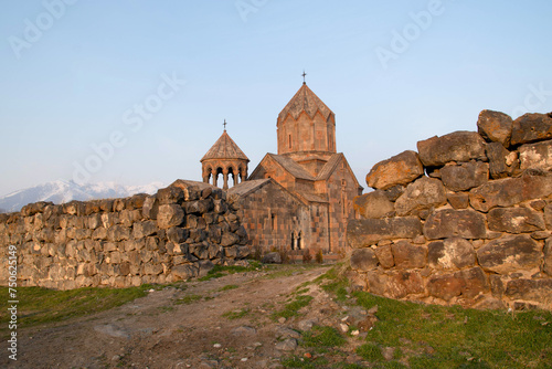 Church in Armenia. Church with beautiful architecture, Hovhanavank monastery. photo