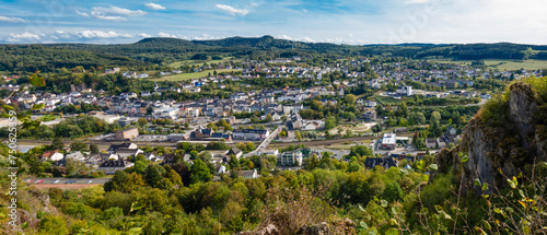 Blick auf die Stadt Gerolstein in der Eifel