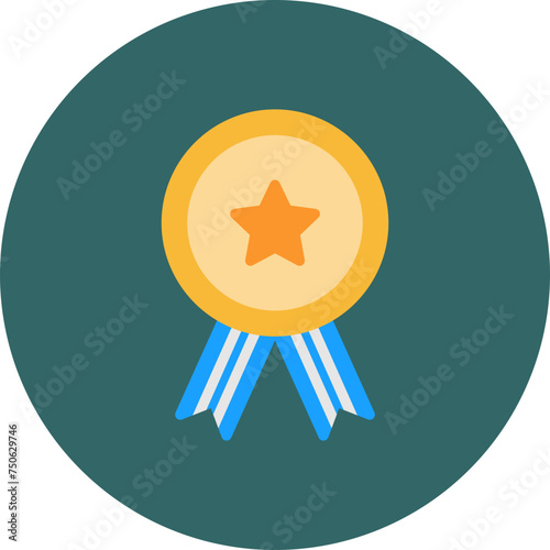 Badge Flat Circle Icon