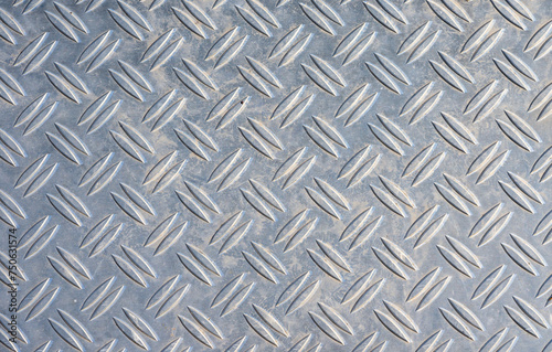 metal silver checker plate, texture background