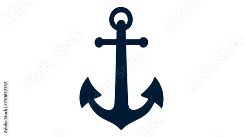 anchor shape vector illustration
