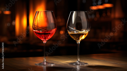 Concept alcohol glass beautiful glass wine restaurant